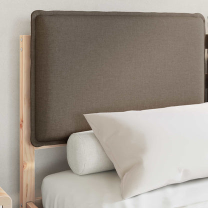 Letto con Testiera Rivestita Talpa 135 x 190 cm Pino massello