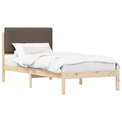 Letto con Testiera Rivestita Talpa 90 x 200 cm Pino massello