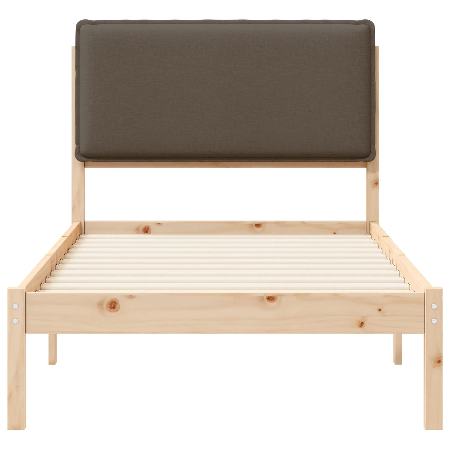 Letto con Testiera Rivestita Talpa 90 x 190 cm Pino massello
