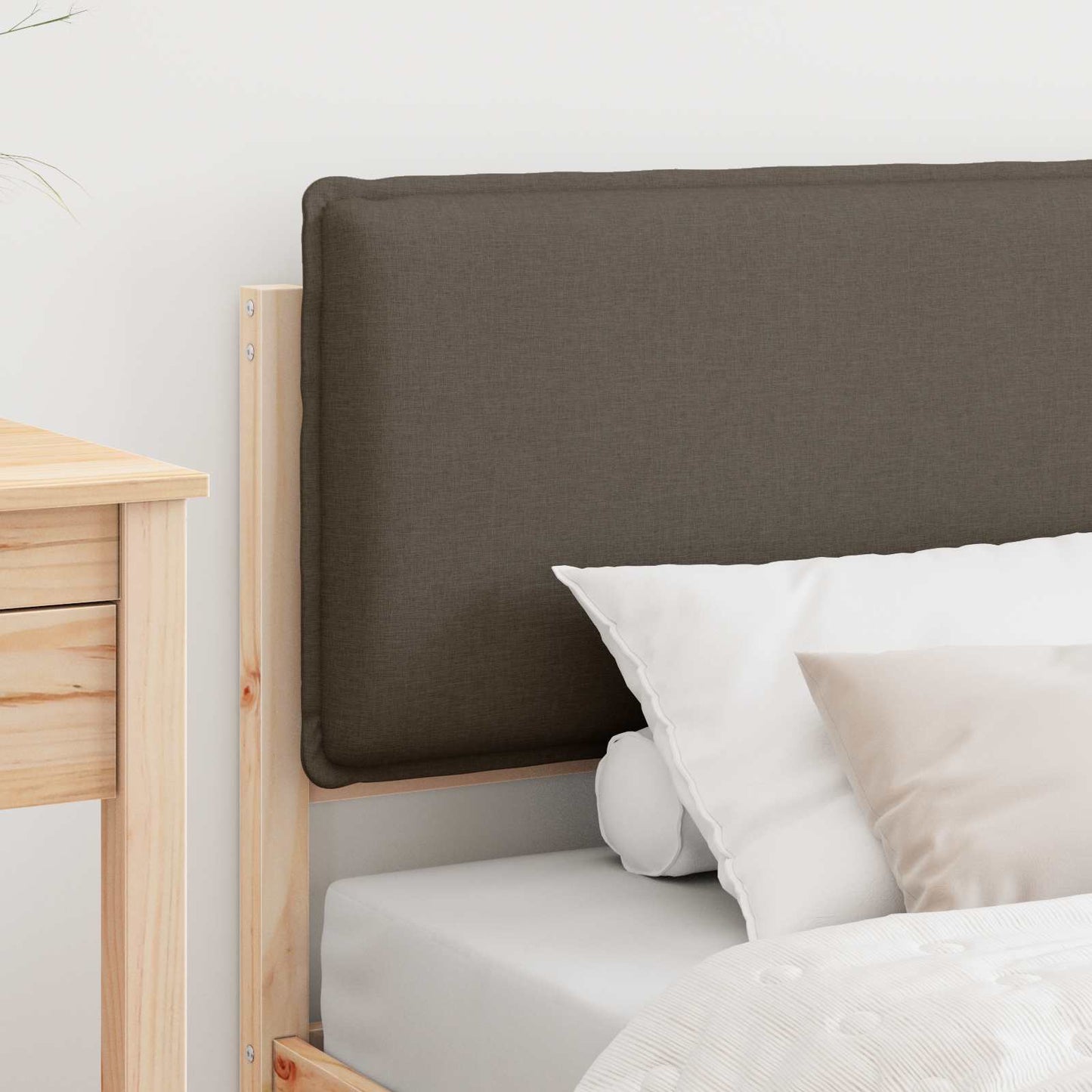 Letto con Testiera Rivestita Talpa 75 x 190 cm Pino massello