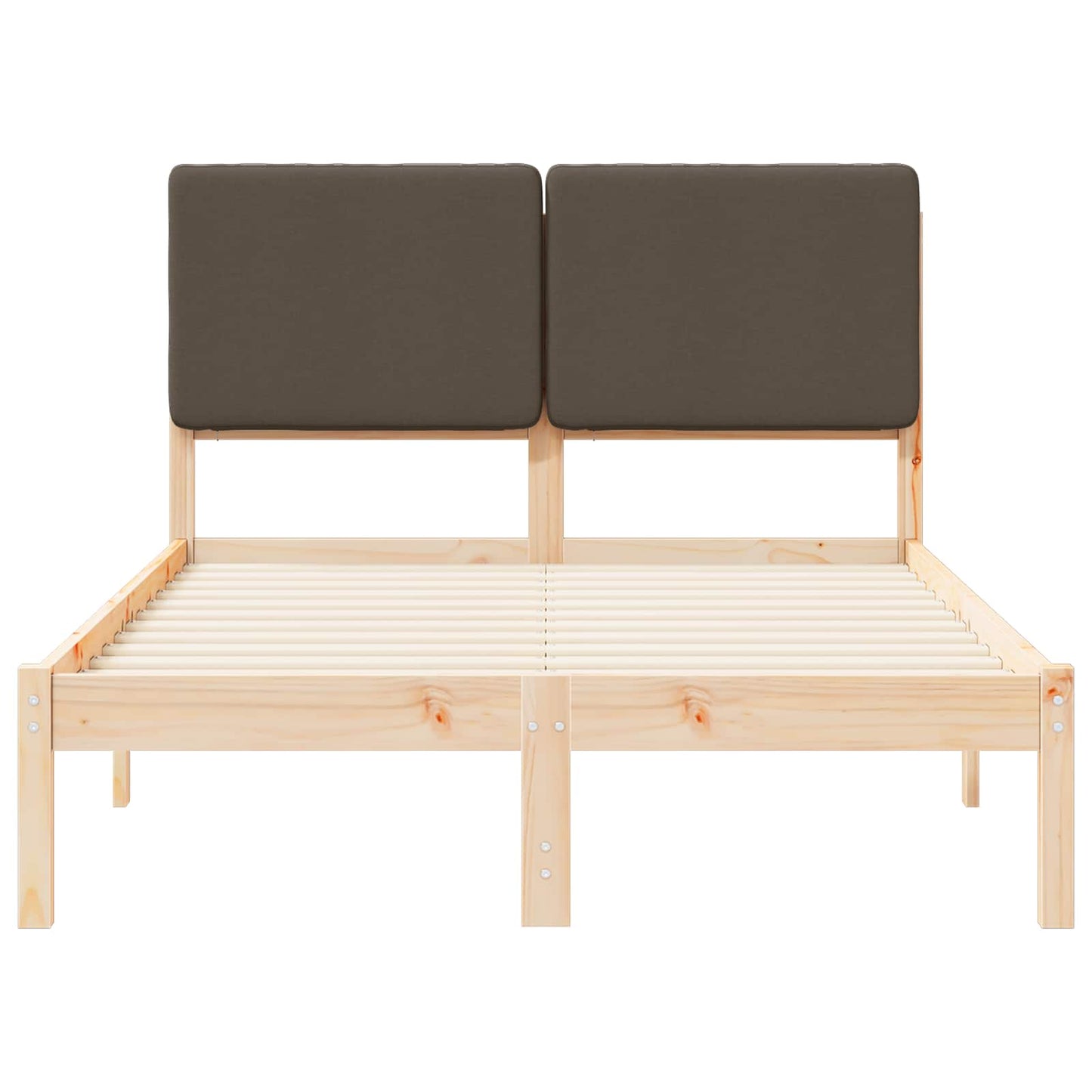 Letto con Testiera Rivestita Talpa 120 x 190 cm Pino massello