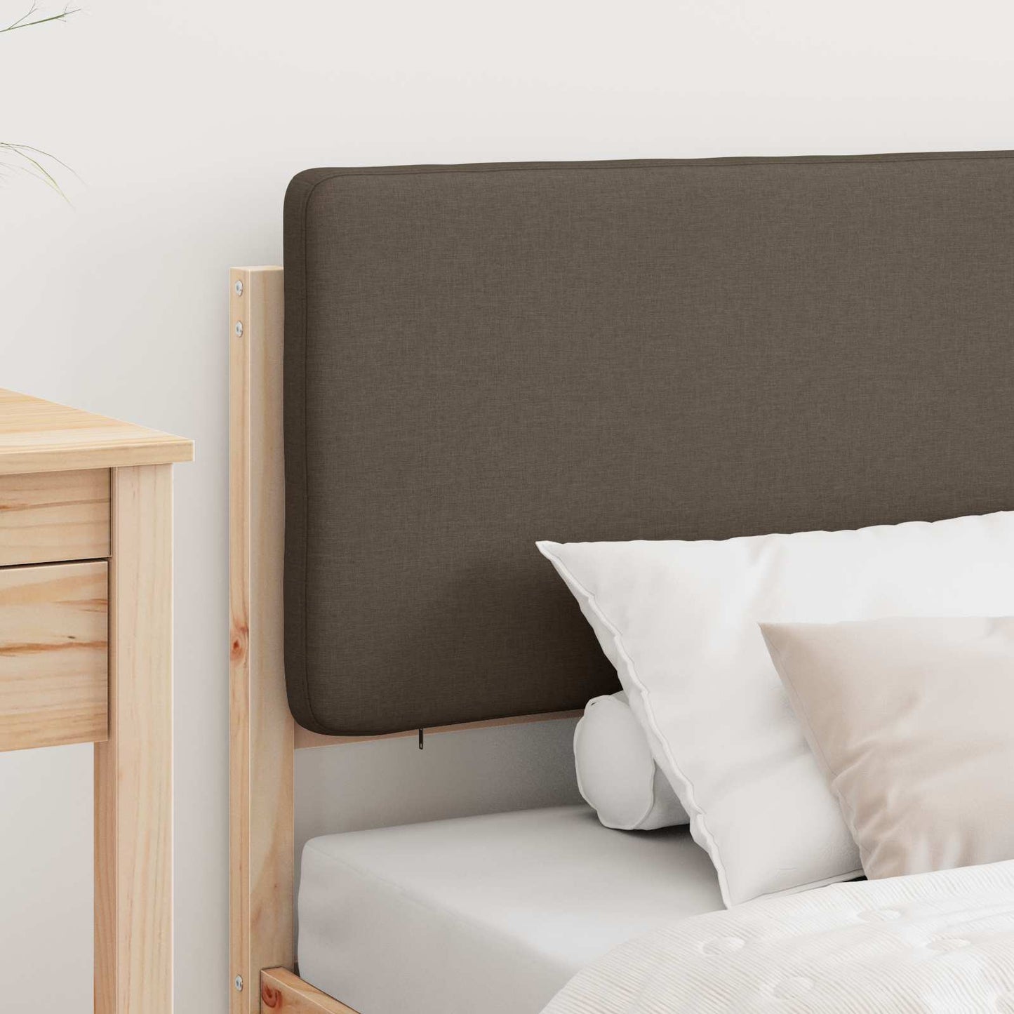 Letto con Testiera Rivestita Talpa 90 x 200 cm Pino massello