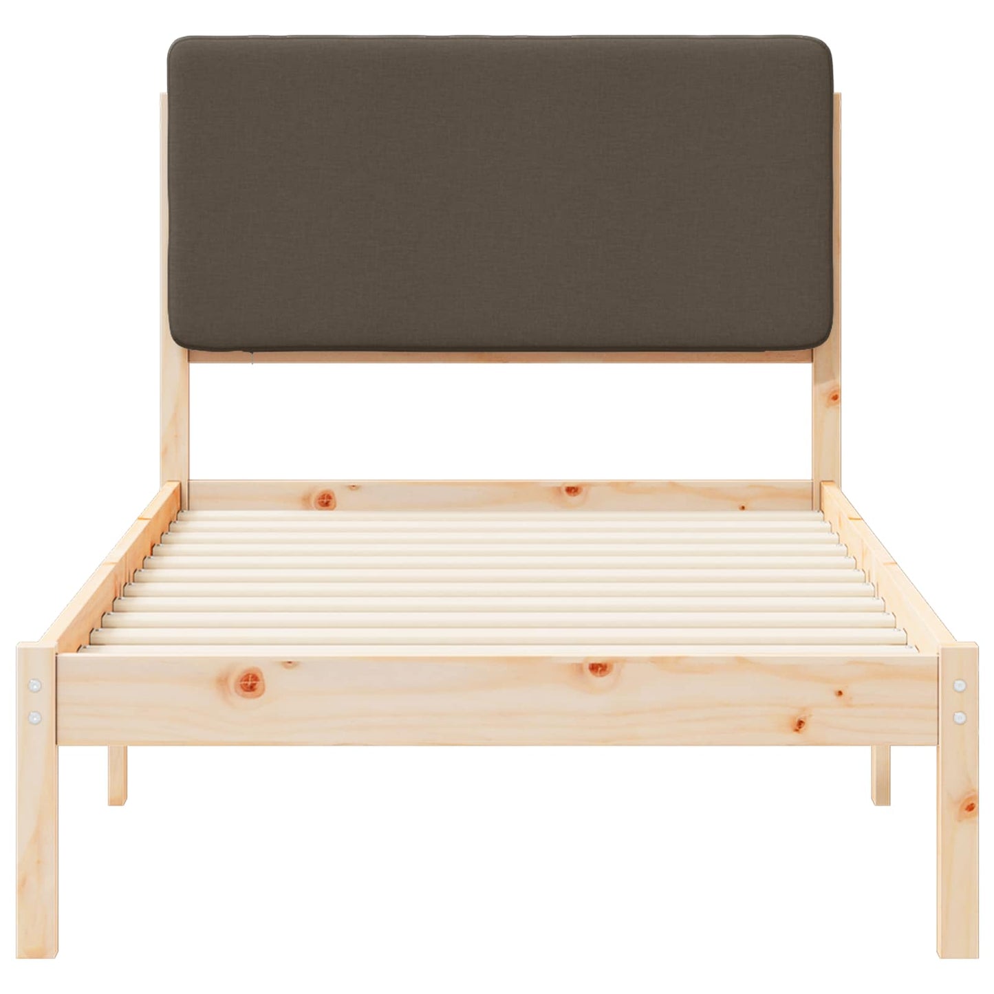 Letto con Testiera Rivestita Talpa 90 x 200 cm Pino massello