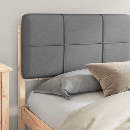 Letto con Testiera Rivestita Grigio chiaro 180 x 200 cm