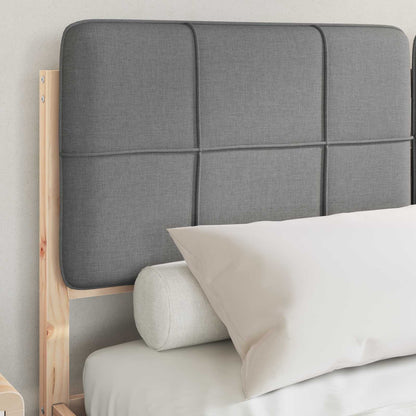 Letto con Testiera Rivestita Grigio chiaro 160 x 200 cm