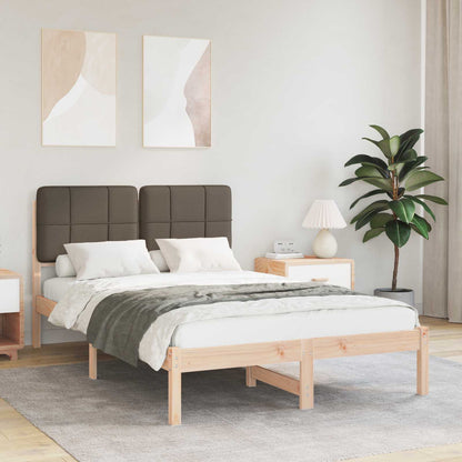 Letto con Testiera Rivestita Talpa 120 x 200 cm Pino massello