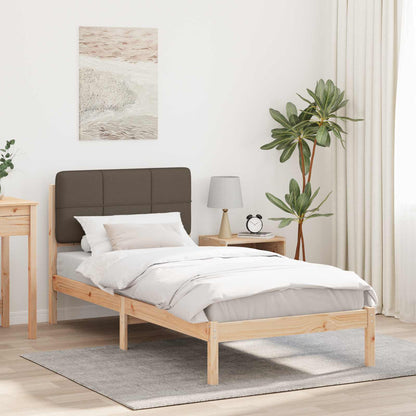 Letto con Testiera Rivestita Talpa 80 x 200 cm Pino massello