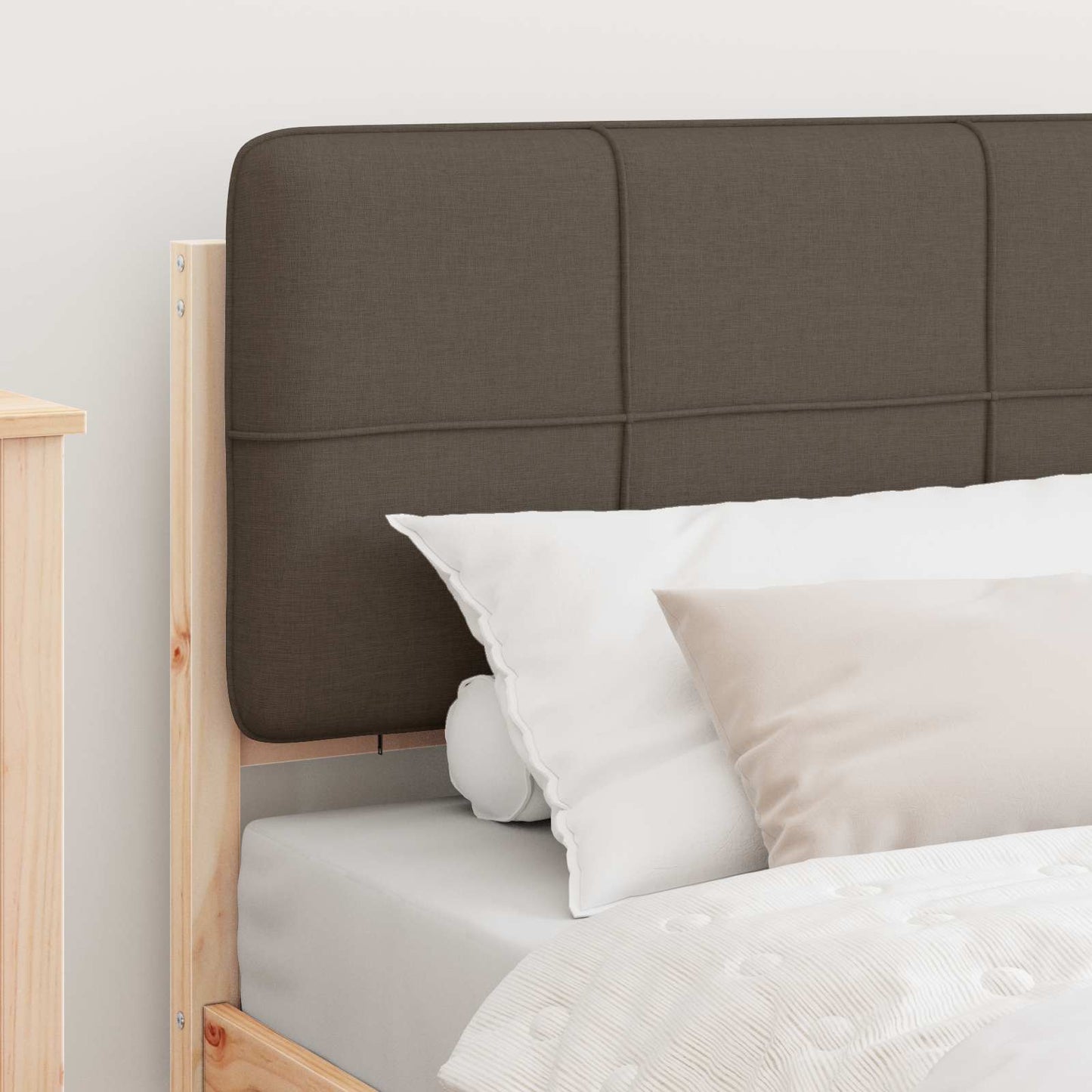 Letto con Testiera Rivestita Talpa 75 x 190 cm Pino massello