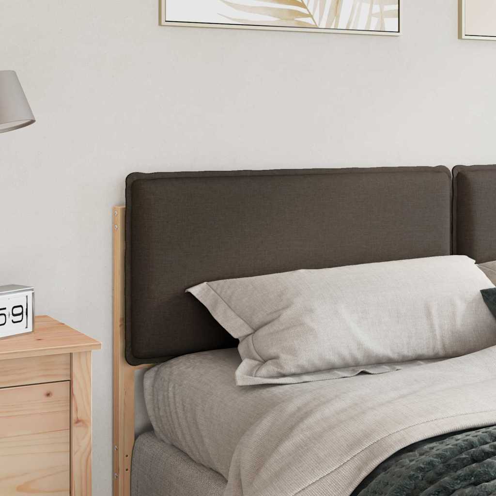 Testiera imbottita con testiera Grigio Naturale e Chiaro 200 cm