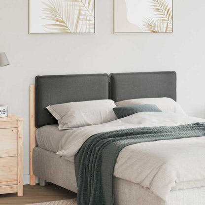 Testiera imbottita con testiera Grigio Naturale e Chiaro 160 cm