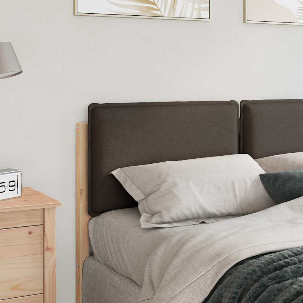 Testiera imbottita con testiera Grigio Naturale e Chiaro 160 cm
