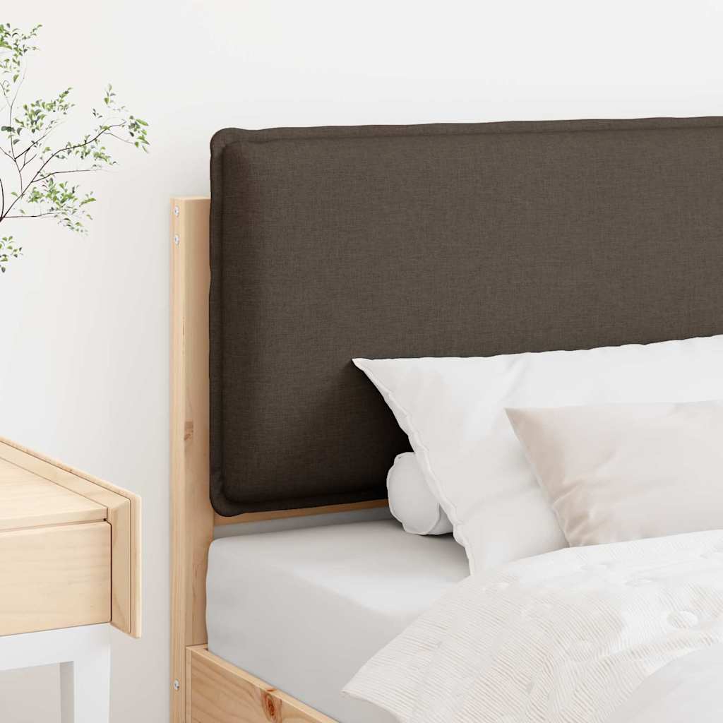 Testiera imbottita Grigio Naturale e Chiaro 90 cm Pino massello