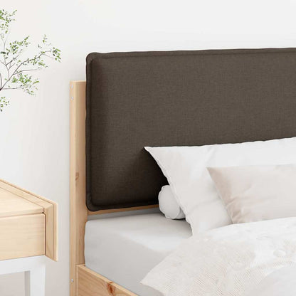 Testiera imbottita Grigio Naturale e Chiaro 75 cm Pino massello