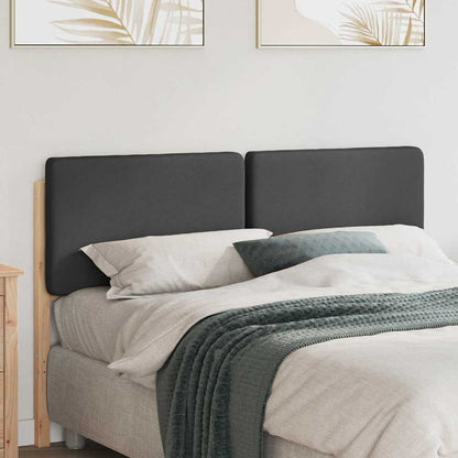 Testiera imbottita Marrone e grigio scuro 120 cm Pino massello