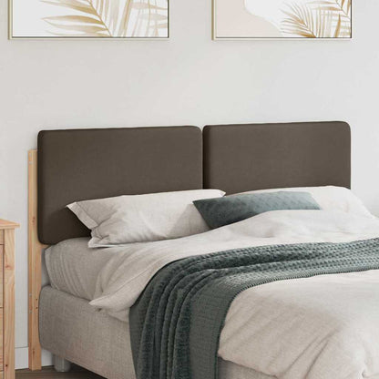 Testiera imbottita Marrone e taupe 120 cm Pino massello