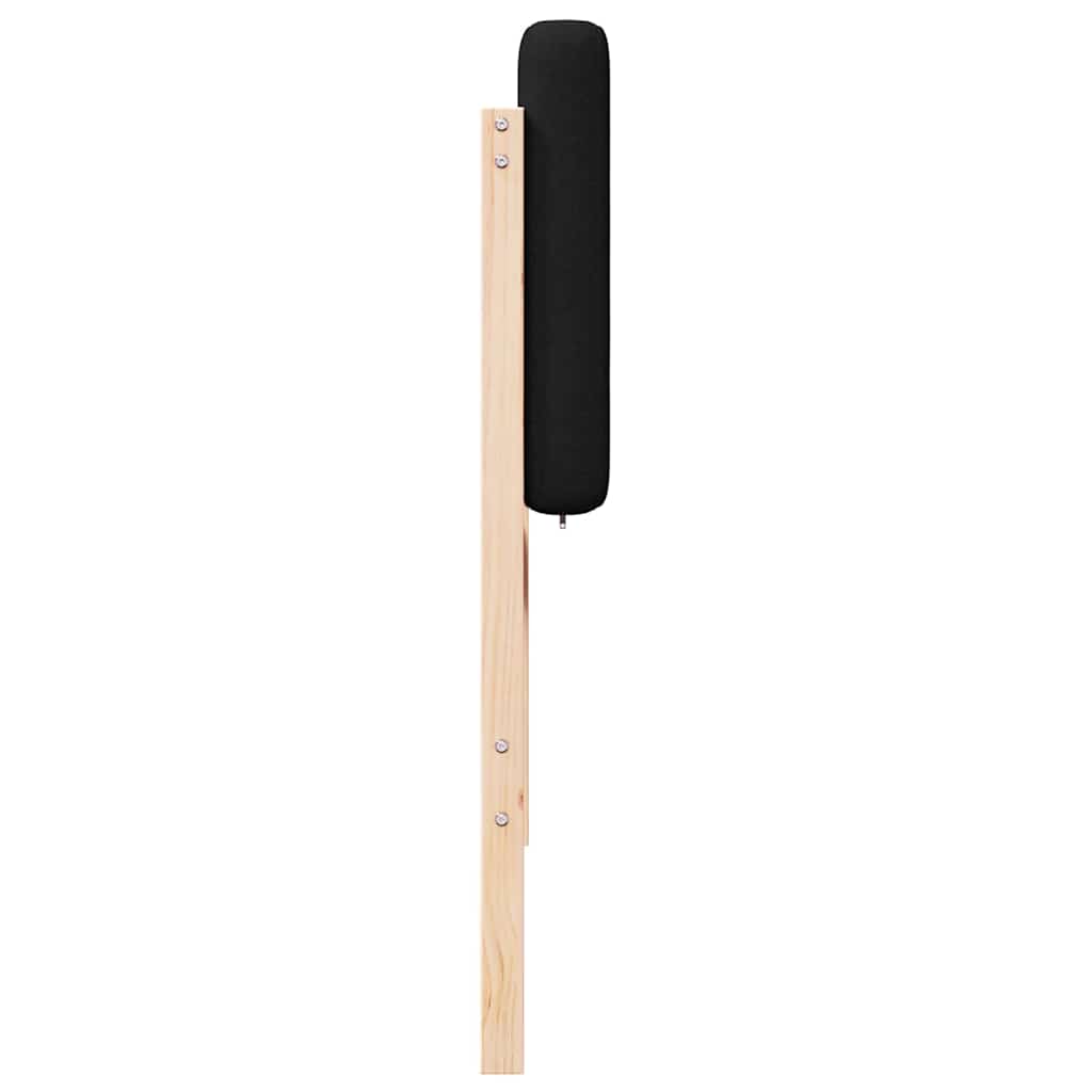 Testiera imbottita Marrone e Nero 90 cm Pino massello