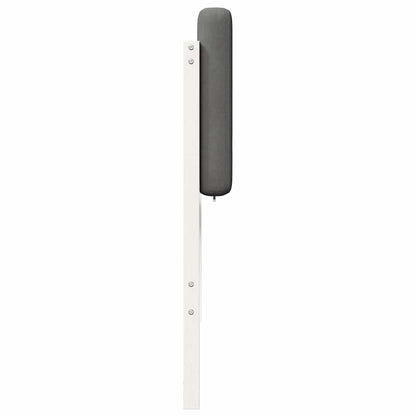 Testiera imbottita Bianco e grigio chiaro 90 cm Pino massello