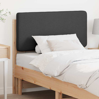 Testiera imbottita Marrone e grigio scuro 80 cm Pino massello