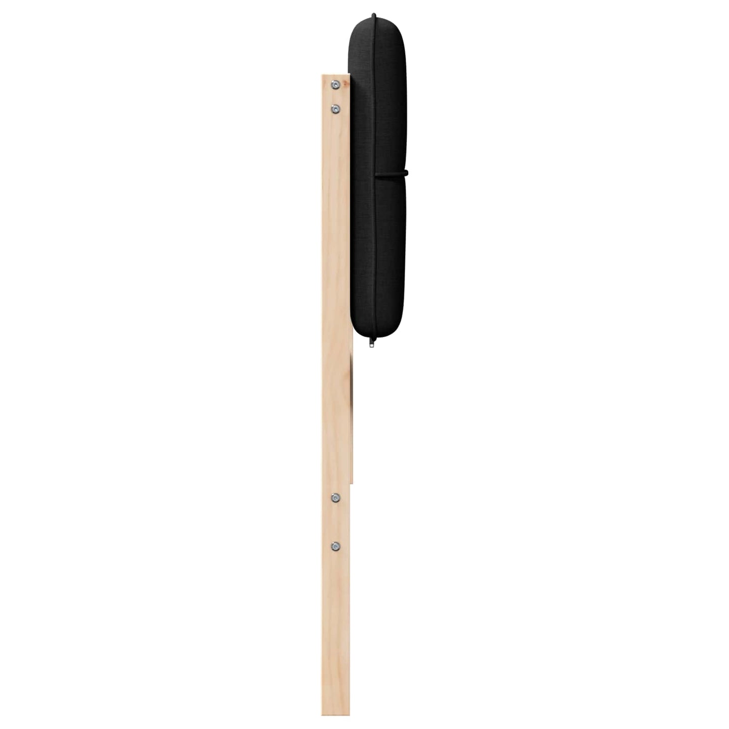Testiera imbottita Marrone e Nero 180 cm Pino massello