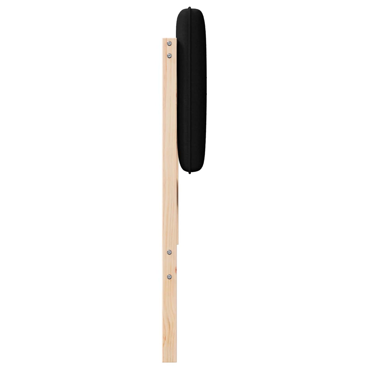 Testiera imbottita Marrone e Nero 160 cm Pino massello