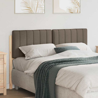 Testiera imbottita Marrone e taupe 140 cm Pino massello