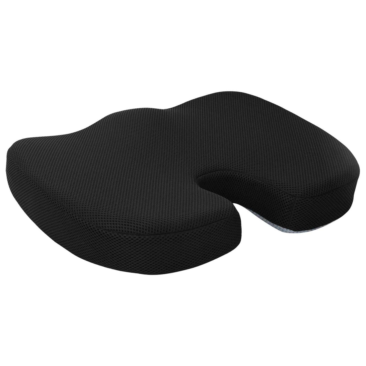 Cuscino per la seduta Nero 47 x 36,5 x 8 cm Schiuma Memory