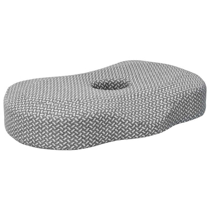 Cuscino per Collo Grigio 53 x 34,5 x 10,5 cm Schiuma Memory