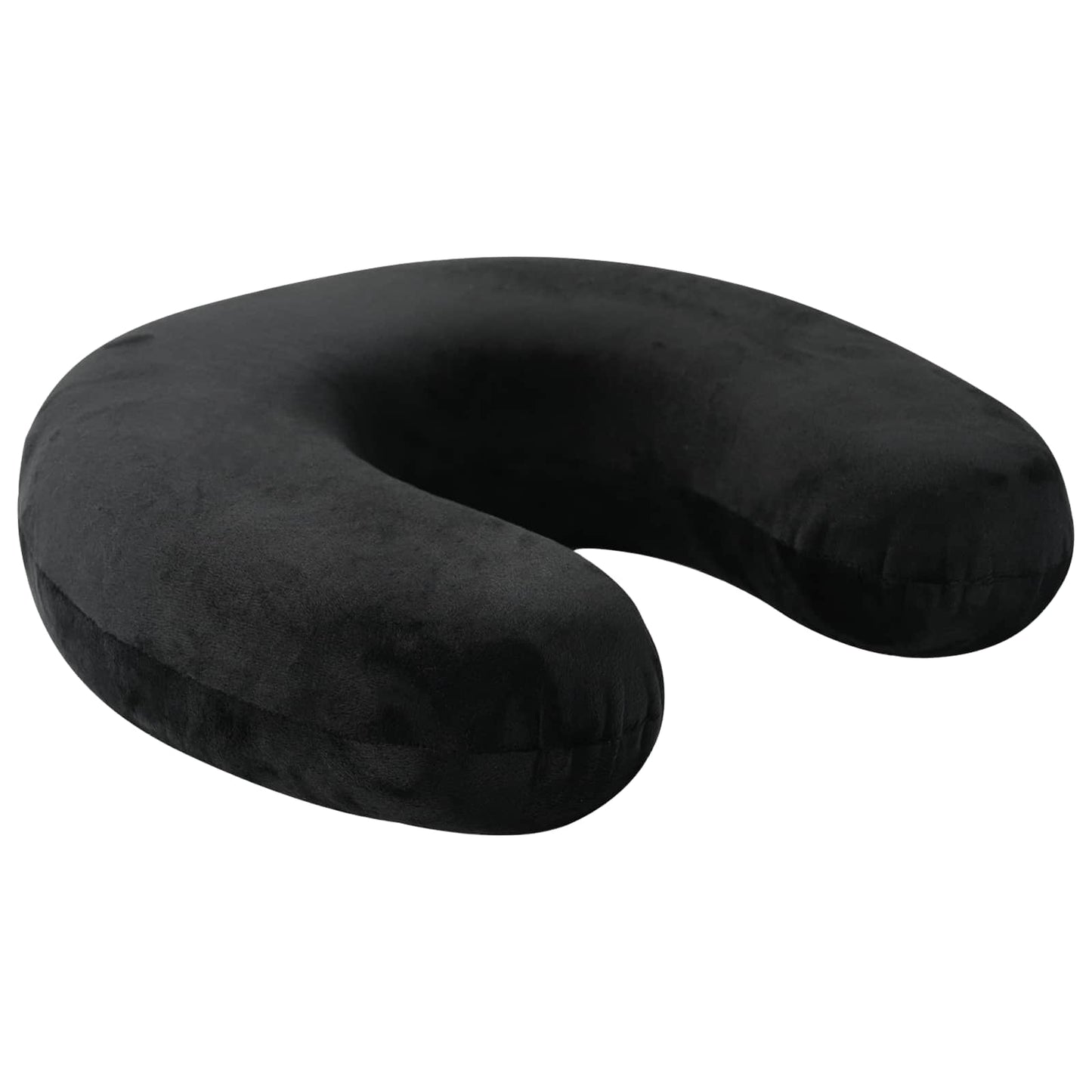 Cuscino da Viaggio per il Collo Nero 27 x 27 x 8 cm