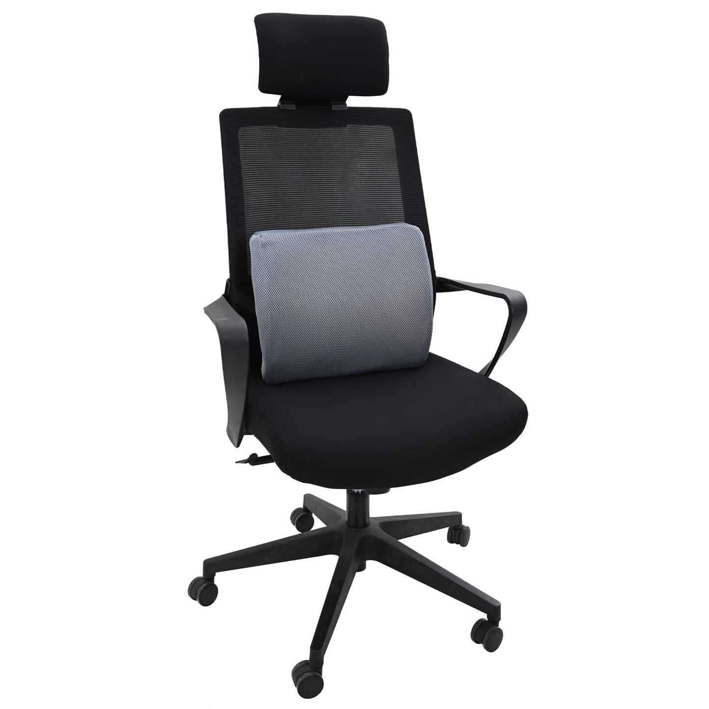 Cuscino per Schiena Grigio 36 x 30 x 12 cm Schiuma Memory