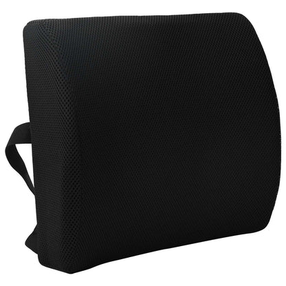 Cuscino per Schiena Nero 35,5 x 30 x 12 cm Schiuma Memory