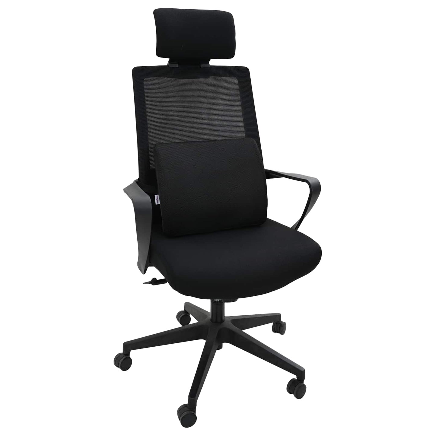 Cuscino per Schiena Nero 35,5 x 30 x 12 cm Schiuma Memory