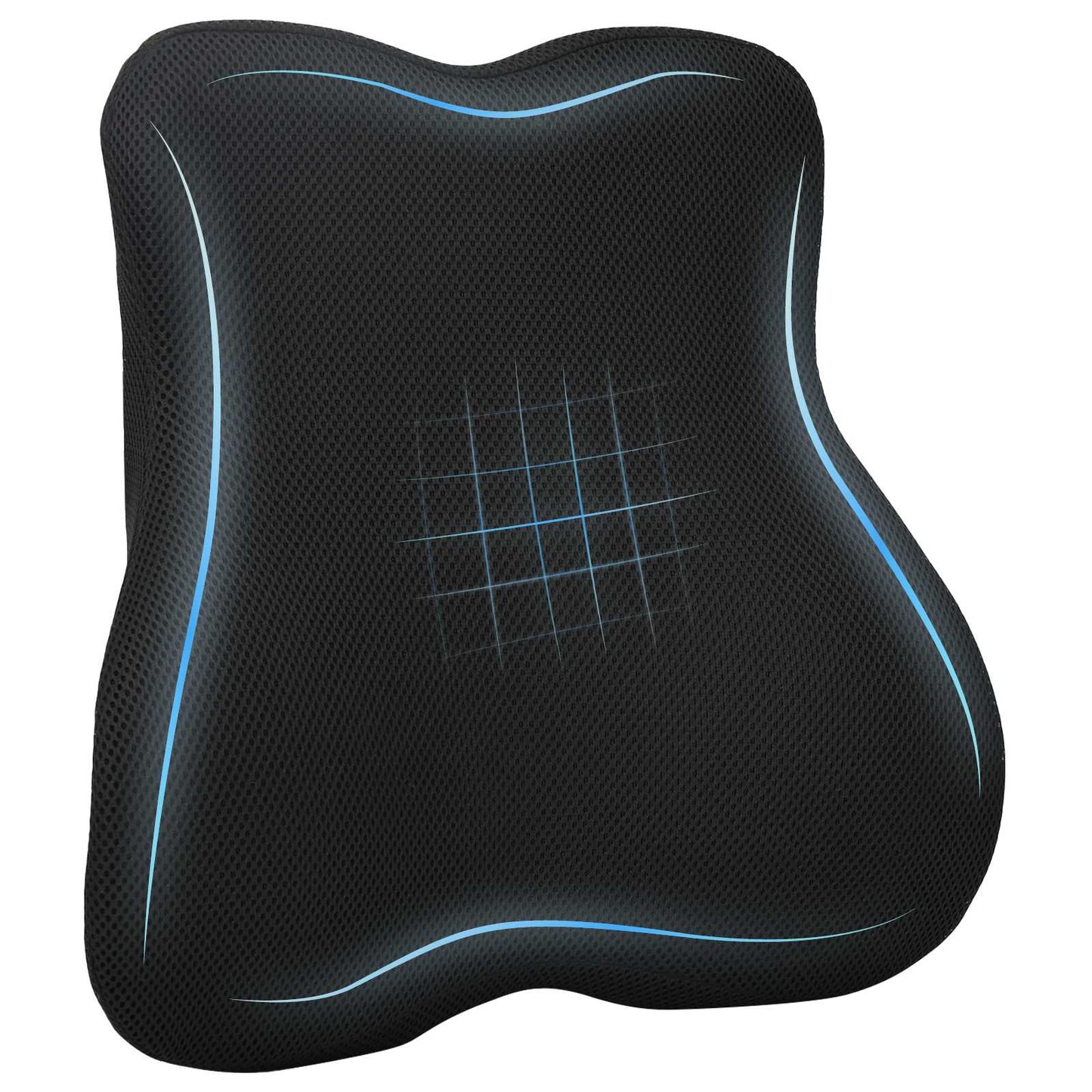 Cuscino Regolabile Nero 40 x 40 x 11 cm Schiuma Memory