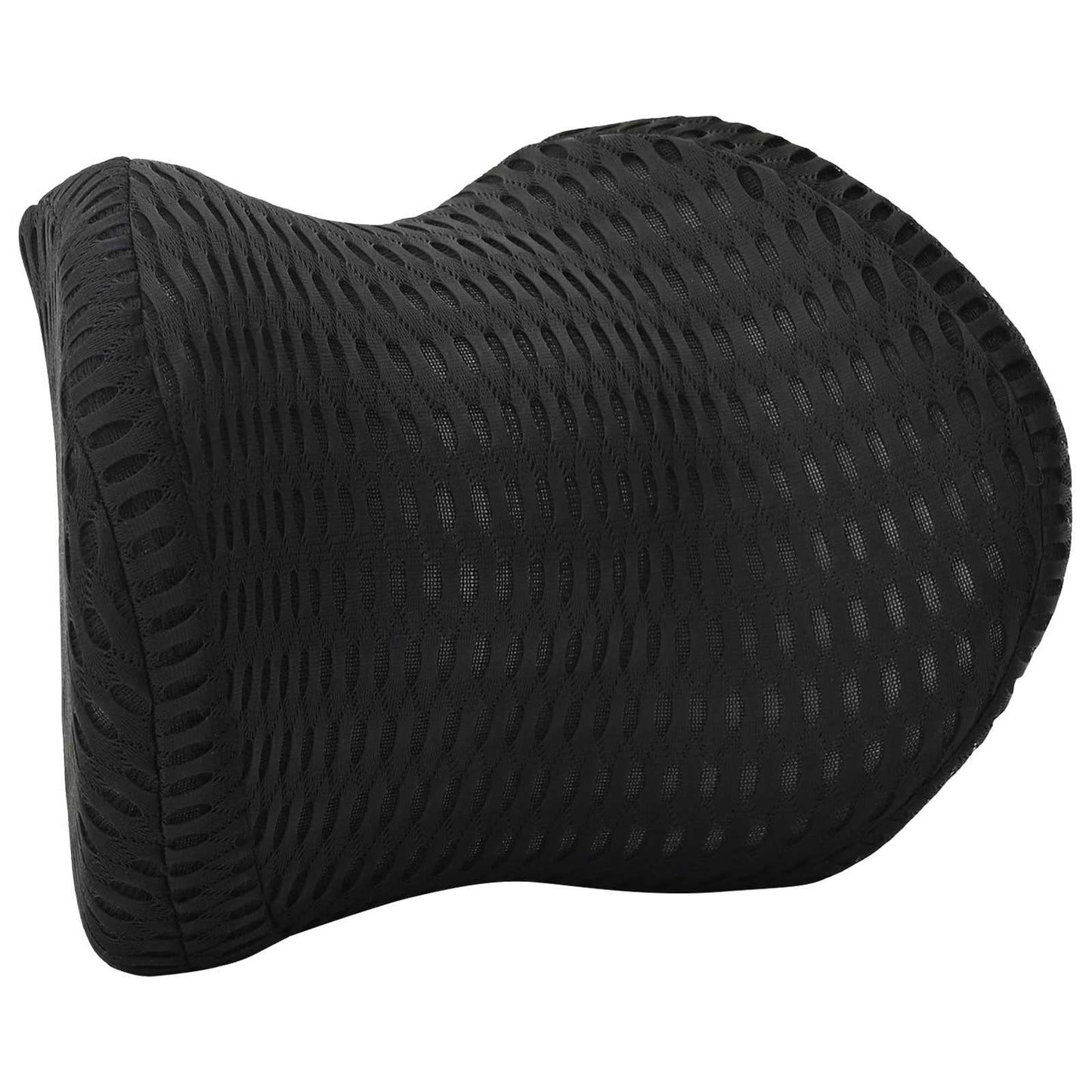 Cuscino per Collo Nero 30,5 x 21,5 x 13 cm Schiuma Memory