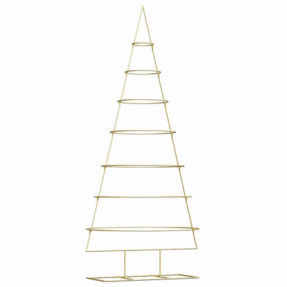 Albero di Natale in metallo con supporto Oro 209 cm