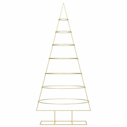 Albero di Natale in metallo con supporto Oro 209 cm