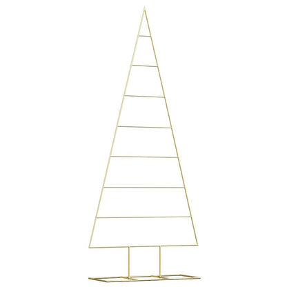 Albero di Natale in metallo con supporto Oro 181 cm