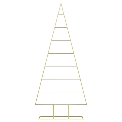 Albero di Natale in metallo con supporto Oro 181 cm