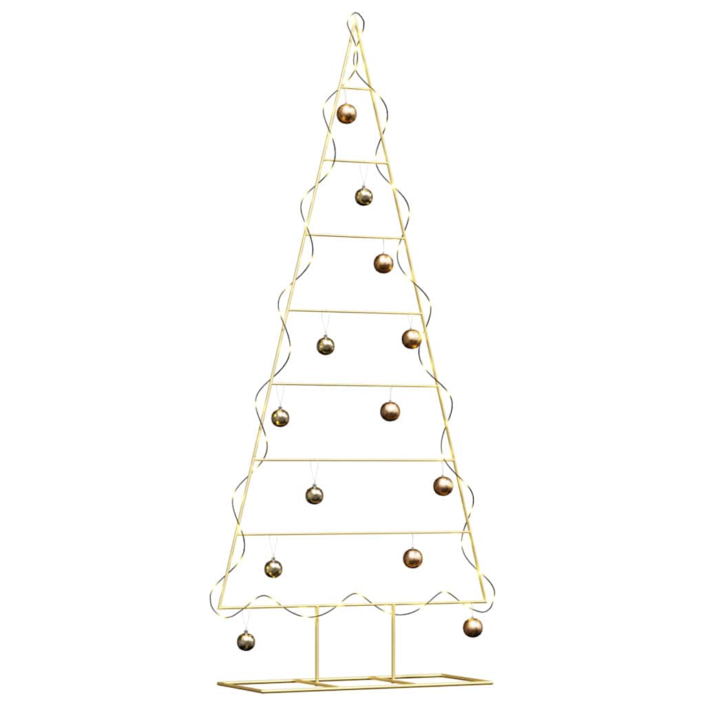 Albero di Natale in metallo con supporto Oro 181 cm