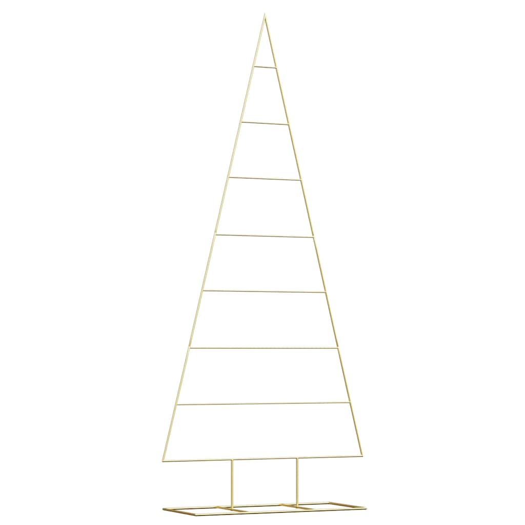 Albero di Natale in metallo con supporto Oro 211 cm