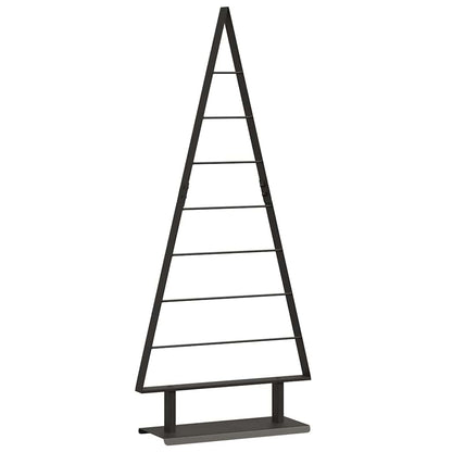 Albero di Natale in metallo con supporto Nero 125,5 cm Acciaio