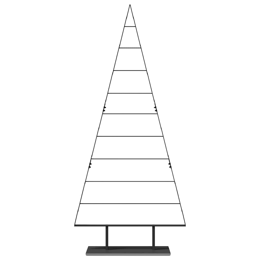 Albero di Natale in metallo con supporto Nero 210 cm Acciaio