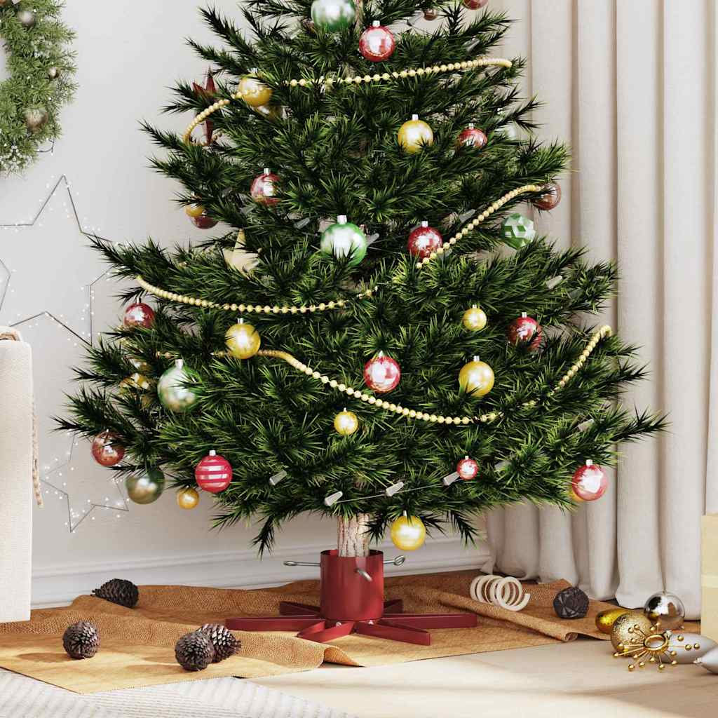 Supporto per Albero di Natale Rosso 50 x 50 x 15,5 cm Acciaio