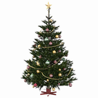 Supporto per Albero di Natale Rosso 50 x 50 x 15,5 cm Acciaio