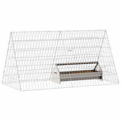 Gabbia per polli Argento 110 x 55 x 55 cm Acciaio zincato