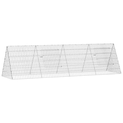 Gabbia per polli Argento 215 x 55 x 55 cm Acciaio zincato