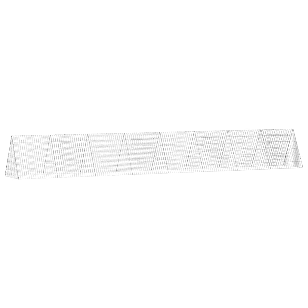 Gabbia per polli Argento 430 x 55 x 55 cm Acciaio zincato