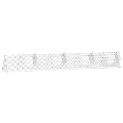 Gabbia per polli Argento 430 x 55 x 55 cm Acciaio zincato
