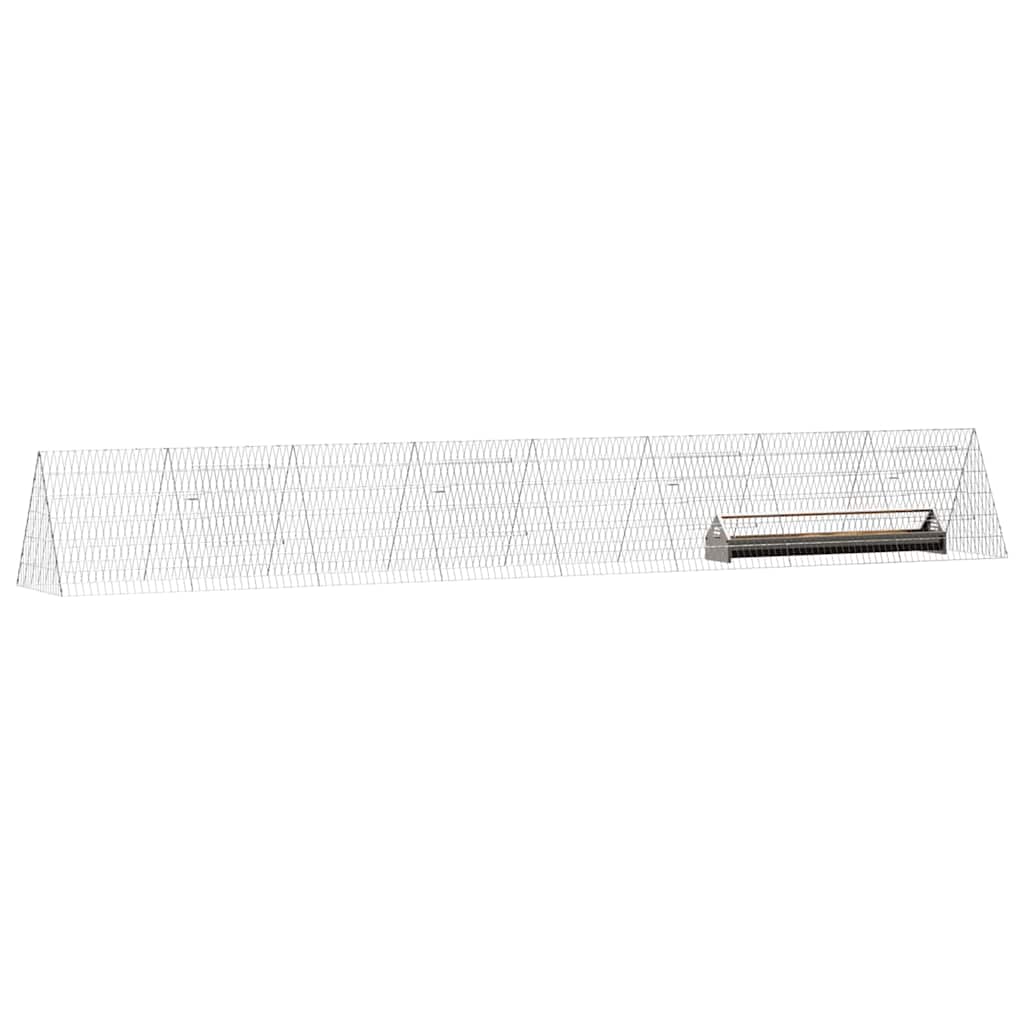 Gabbia per polli Argento 430 x 55 x 55 cm Acciaio zincato