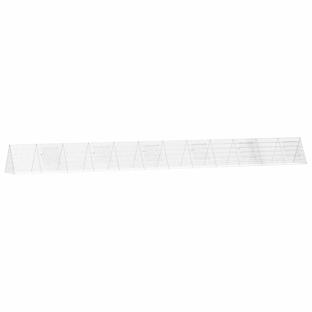 Gabbia per polli Argento 650 x 55 x 55 cm Acciaio zincato
