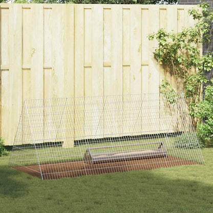 Gabbia per polli Argento 215 x 100 x 85 cm Acciaio zincato